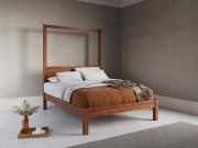 platform four poster bed in sapele