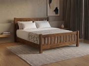 walnut low bradgate bed by get laid beds
