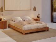 low platform bed in solid cherry