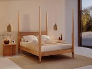 Cherry Moroccan Four Poster Canopy Wooden Bed By Get Laid Beds