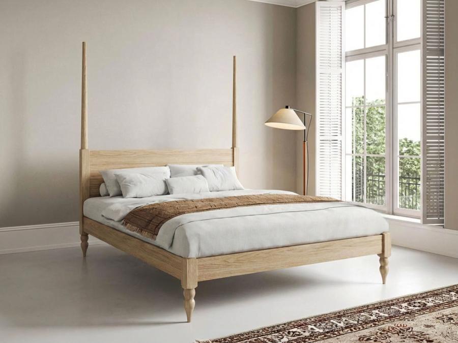 moroccan platform four poster ash