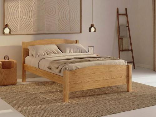 traditional country bed oak