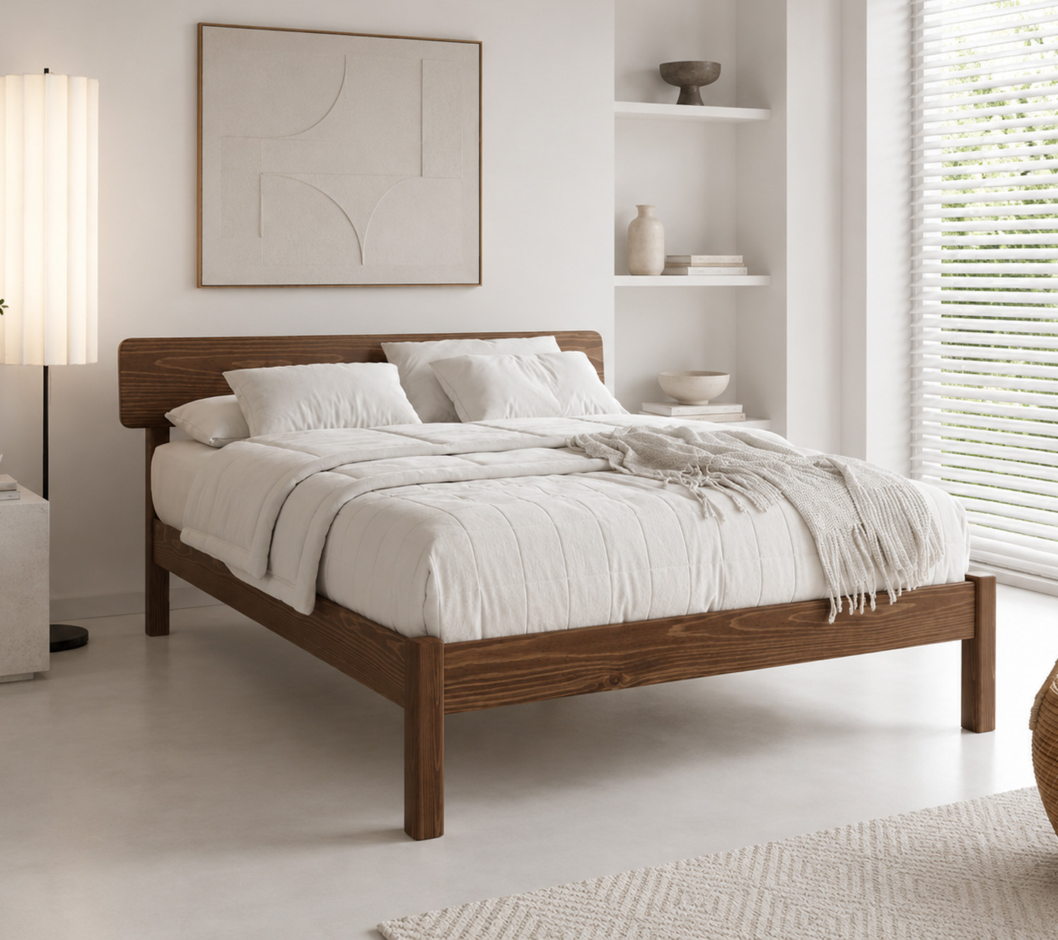 white bedroom decor minimal accessories